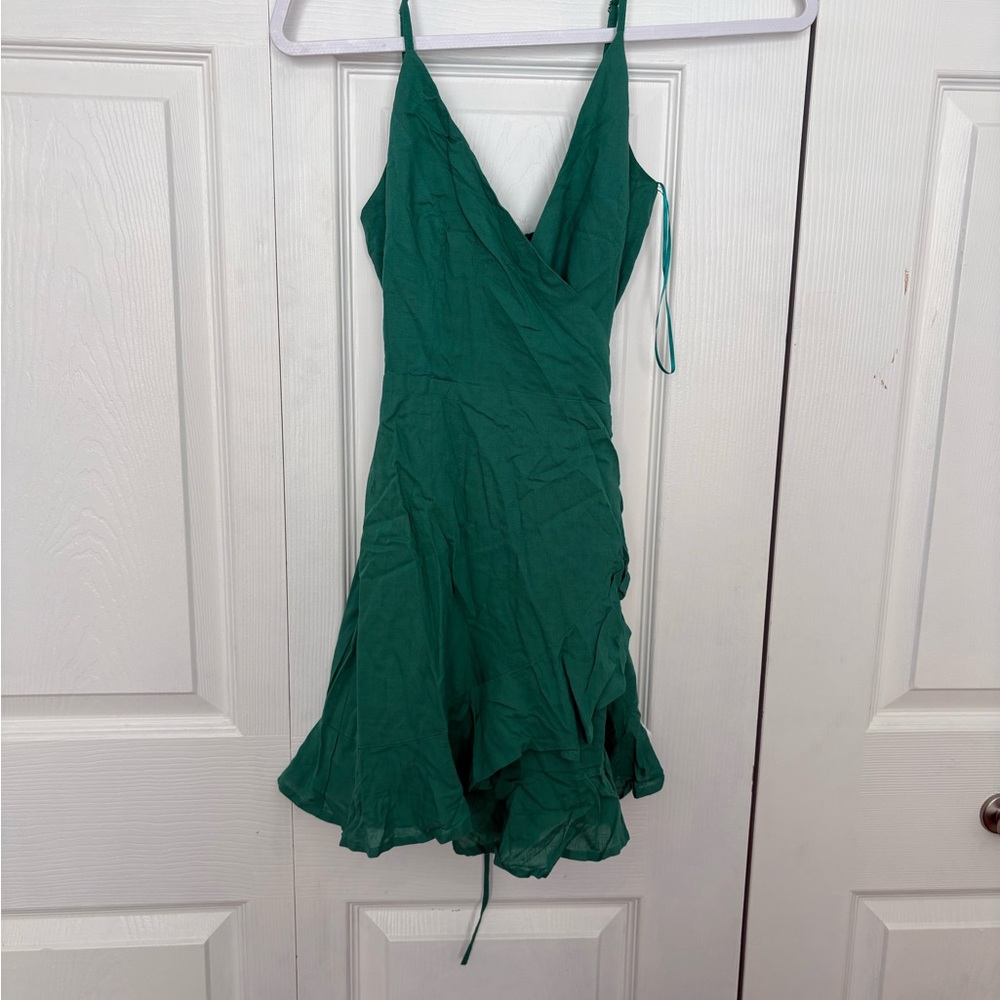 Green Wrap Dress